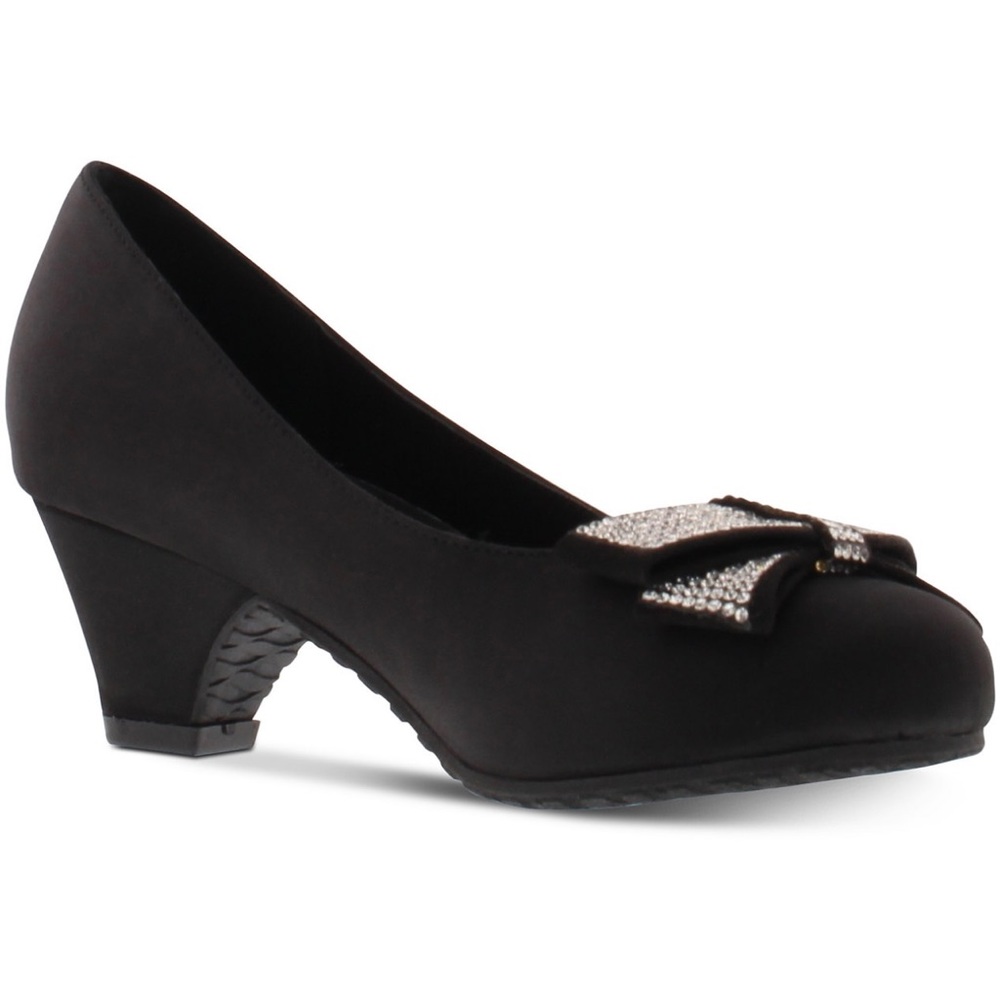 Kenneth Cole Reaction Dorothy Swirl Black Satin 13